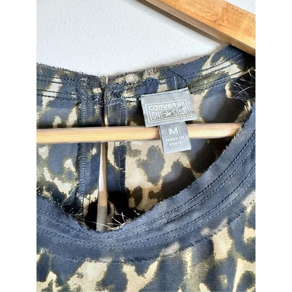 Converse One Star Leopard Print Y2K Dress Sz M - Picture 2 of 6